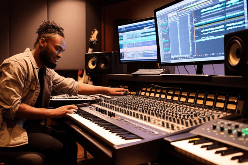 Productor celebrando éxito e independencia